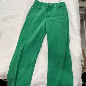 Zara green jeans